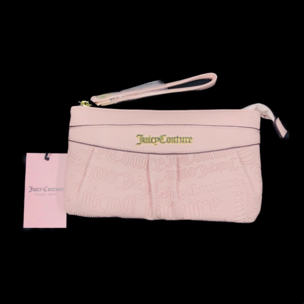 Juicy Couture Macaroon Word Play Logo Wristlet - Picture 12 of 16